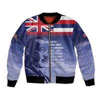 Hawaii MLK Day Bomber Jacket LT05 Unisex Blue - Polynesian Pride