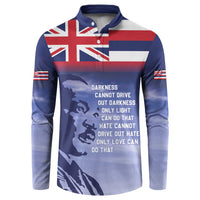Hawaii MLK Day Button Sweatshirt LT05 Blue - Polynesian Pride