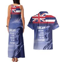 Hawaii MLK Day Couples Matching Tank Maxi Dress and Hawaiian Shirt LT05 - Polynesian Pride