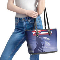 Hawaii MLK Day Leather Tote Bag LT05 - Polynesian Pride