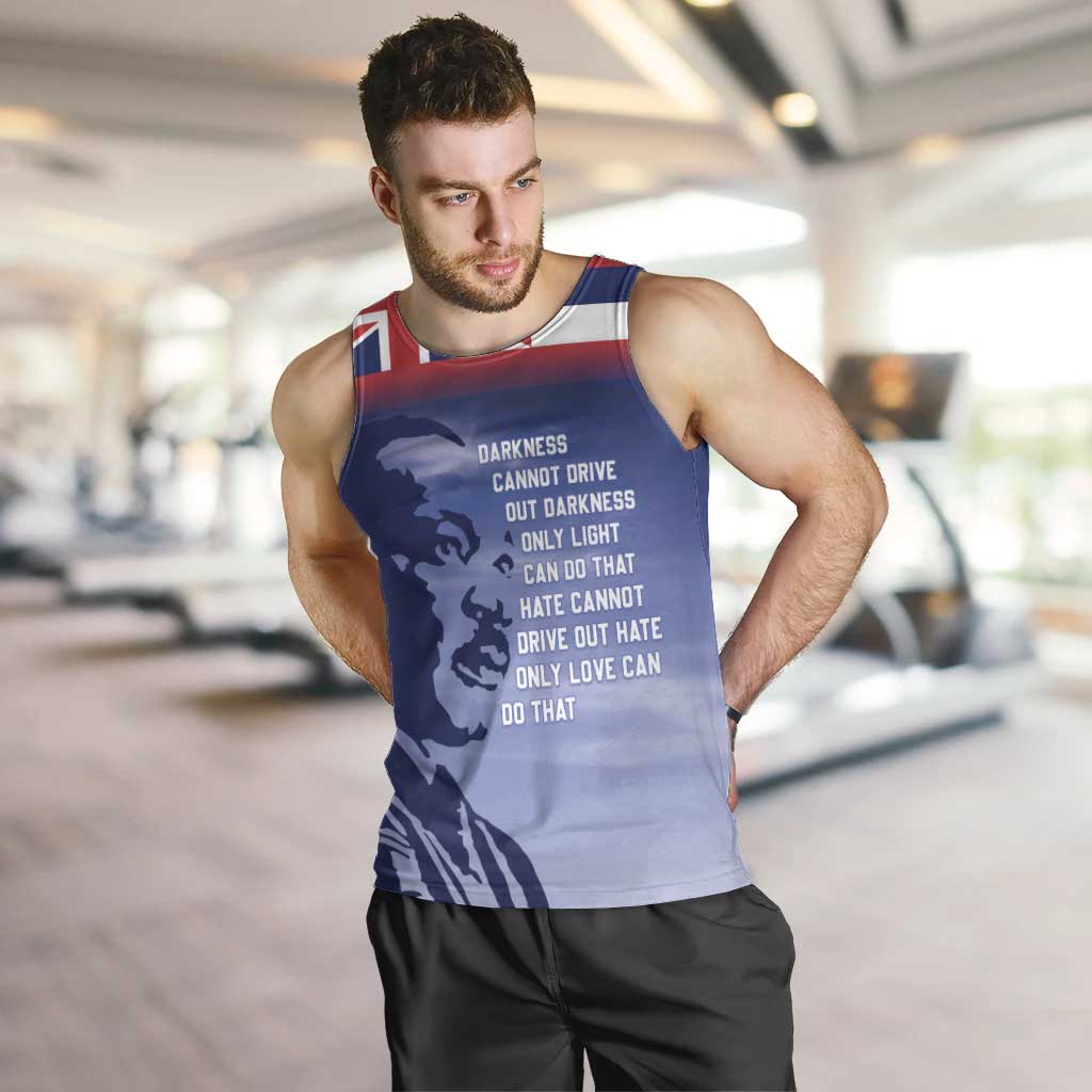 Hawaii MLK Day Men Tank Top LT05 Blue - Polynesian Pride