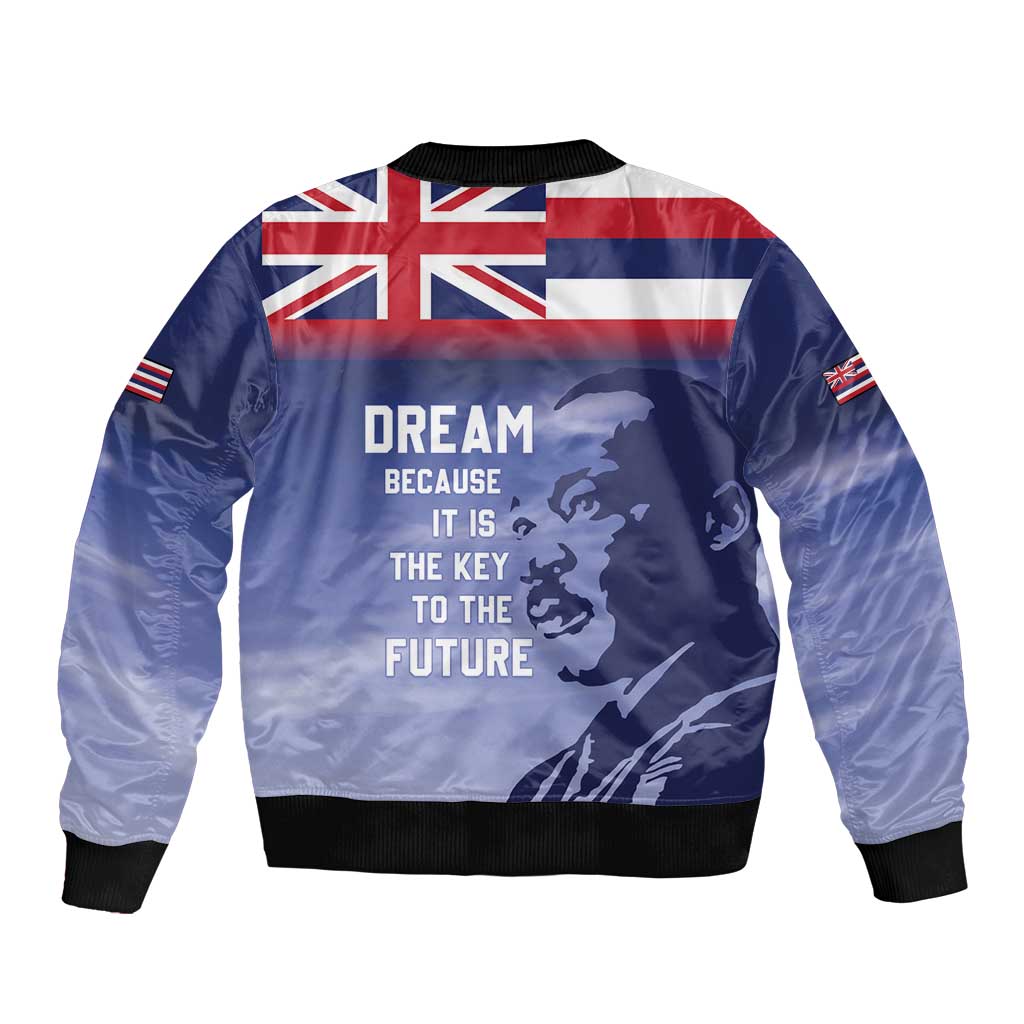 Hawaii MLK Day Sleeve Zip Bomber Jacket LT05 - Polynesian Pride