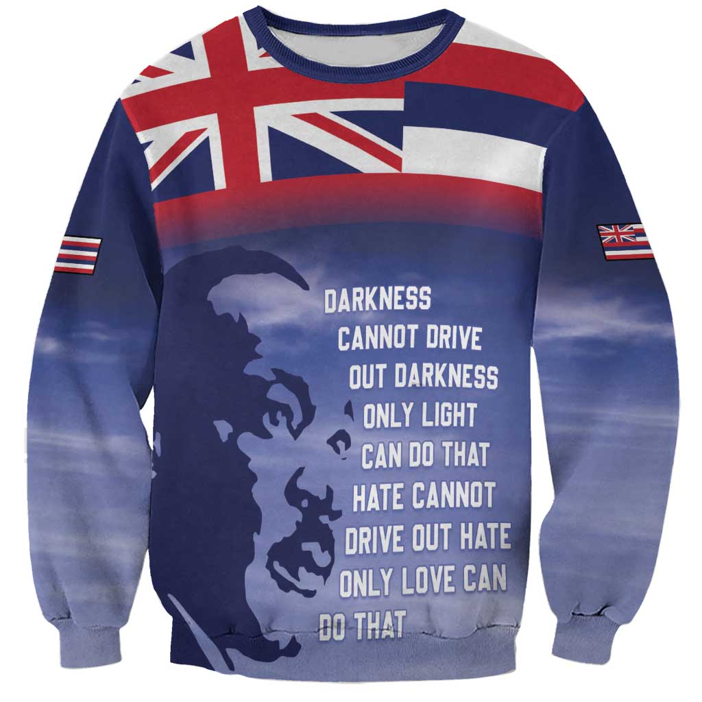 Hawaii MLK Day Sweatshirt LT05 Unisex Blue - Polynesian Pride