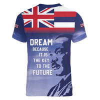 Hawaii MLK Day Women V-Neck T-Shirt LT05 - Polynesian Pride