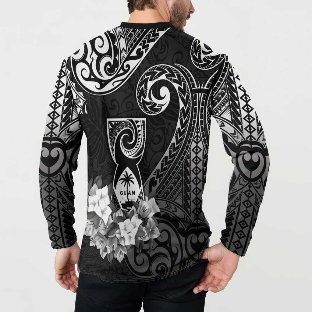 Guam MLK Day Button Sweatshirt The Legacy Of MLK LT05 - Polynesian Pride