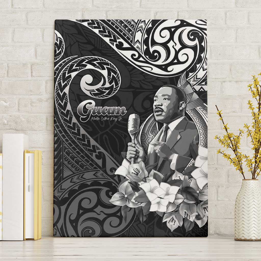 Guam MLK Day Canvas Wall Art The Legacy Of MLK LT05 Without Frame Black - Polynesian Pride