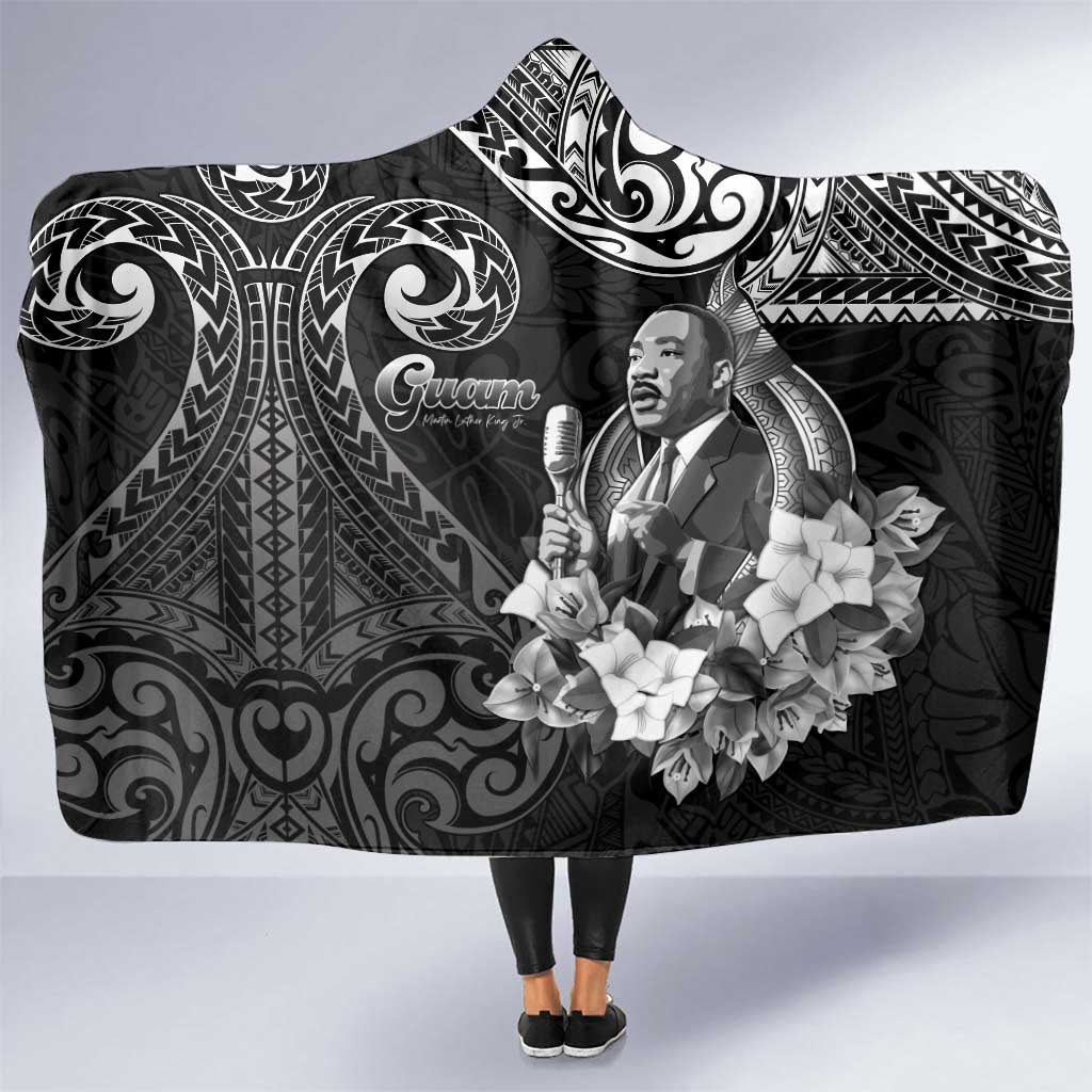 Guam MLK Day Hooded Blanket The Legacy Of MLK LT05 One Size Black - Polynesian Pride