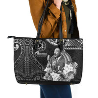 Guam MLK Day Leather Tote Bag The Legacy Of MLK LT05 - Polynesian Pride