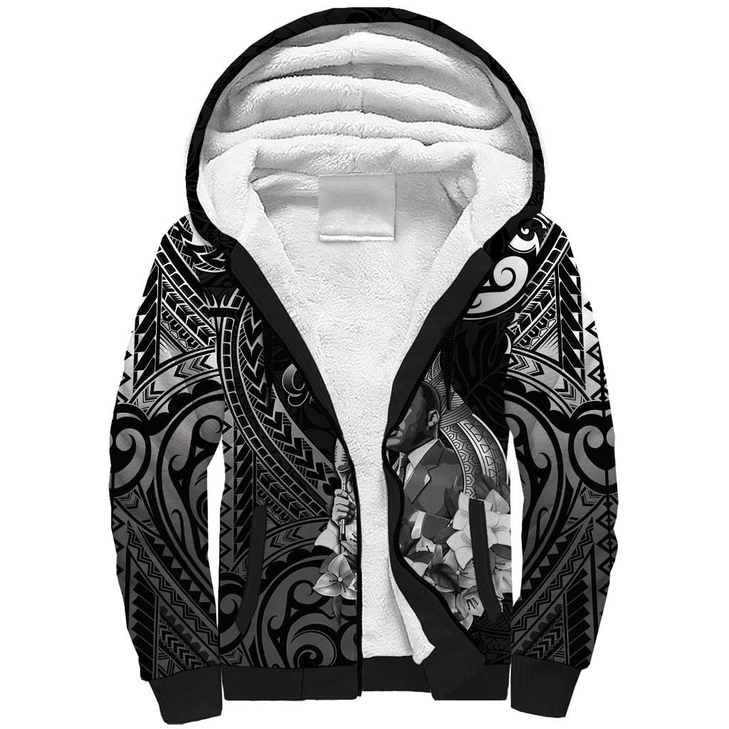 Guam MLK Day Sherpa Hoodie The Legacy Of MLK LT05 Unisex Black - Polynesian Pride