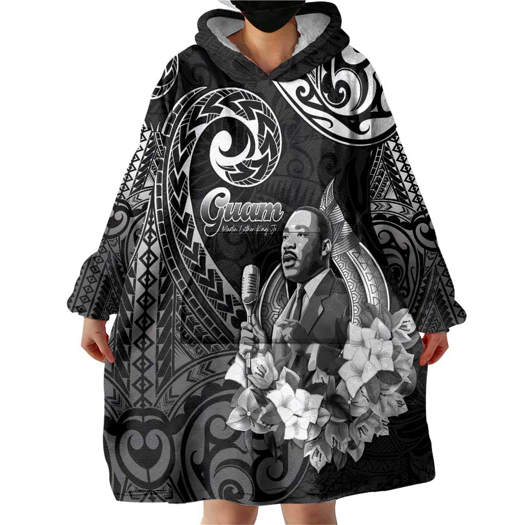 Guam MLK Day Wearable Blanket Hoodie The Legacy Of MLK LT05 - Polynesian Pride