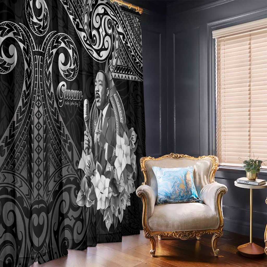 Guam MLK Day Window Curtain The Legacy Of MLK LT05 - Polynesian Pride