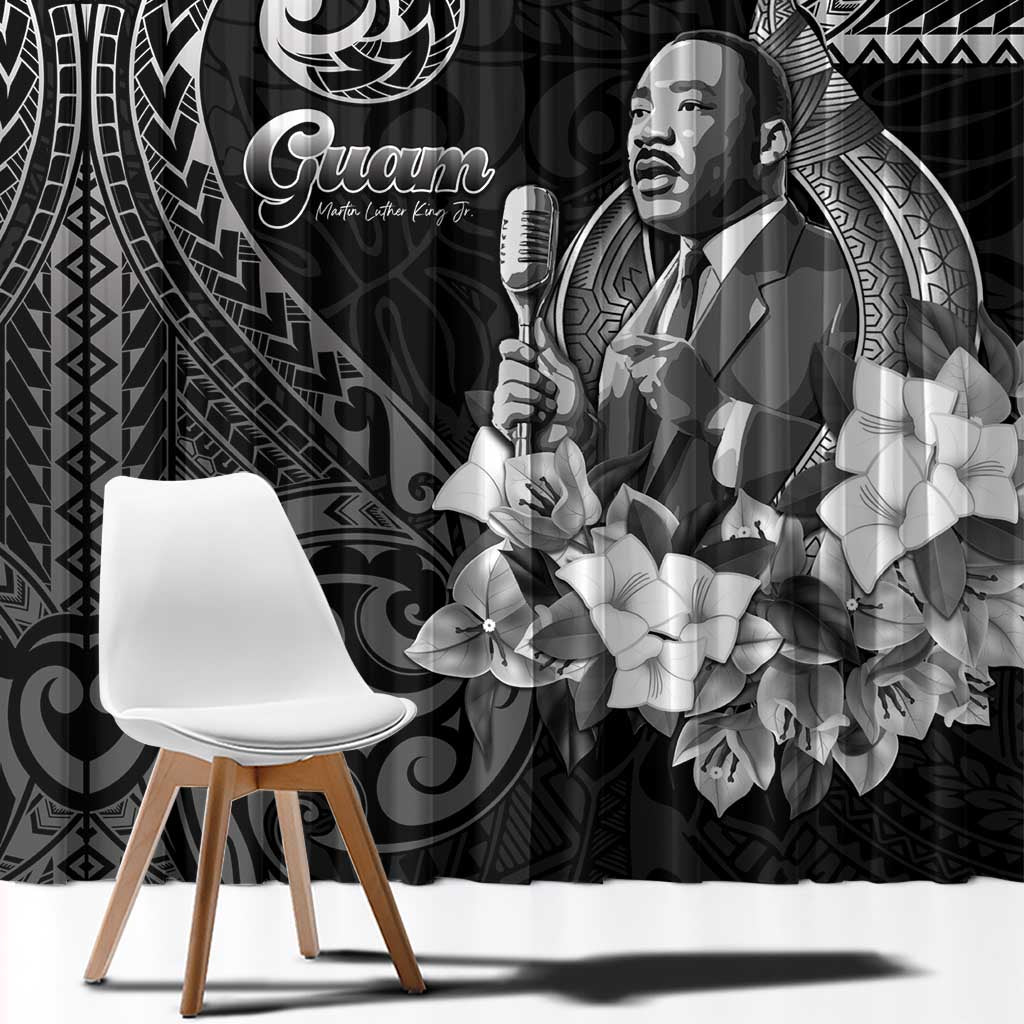 Guam MLK Day Window Curtain The Legacy Of MLK LT05 - Polynesian Pride