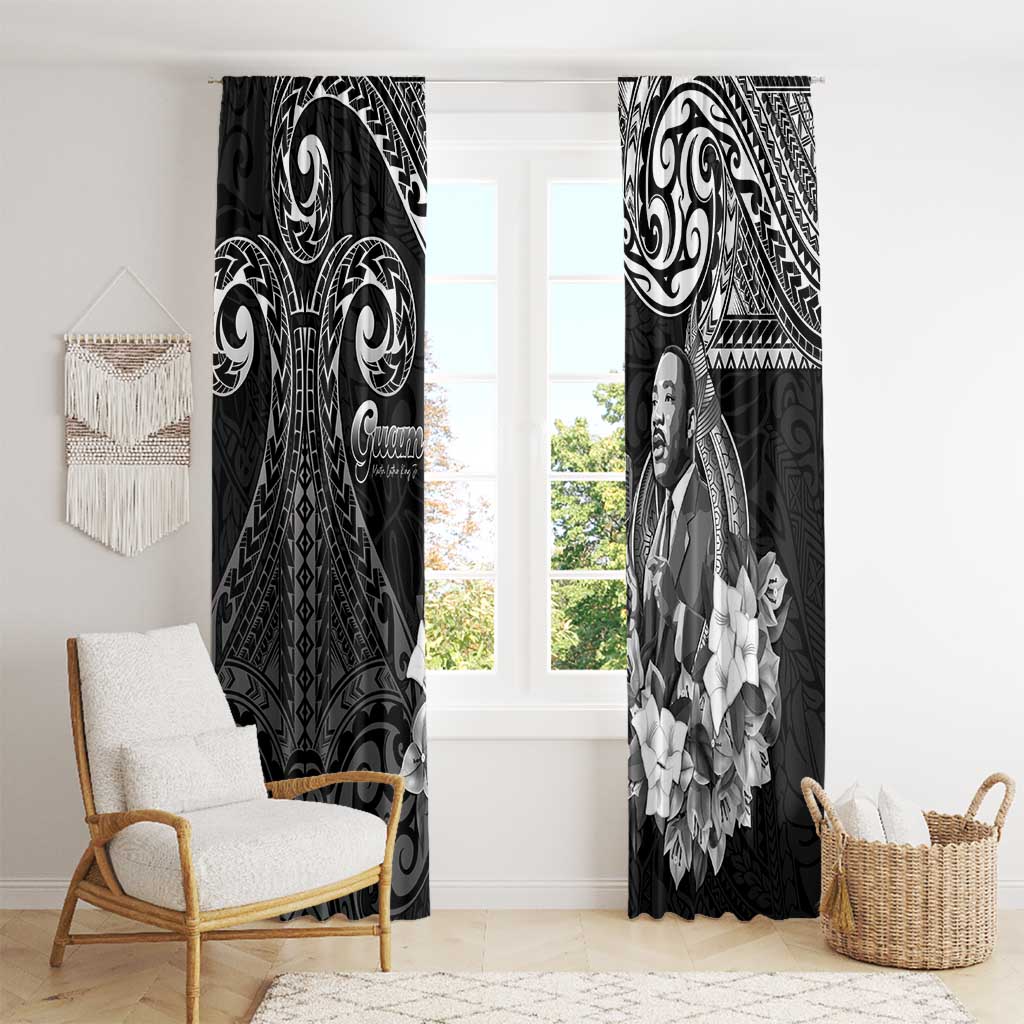 Guam MLK Day Window Curtain The Legacy Of MLK LT05 - Polynesian Pride