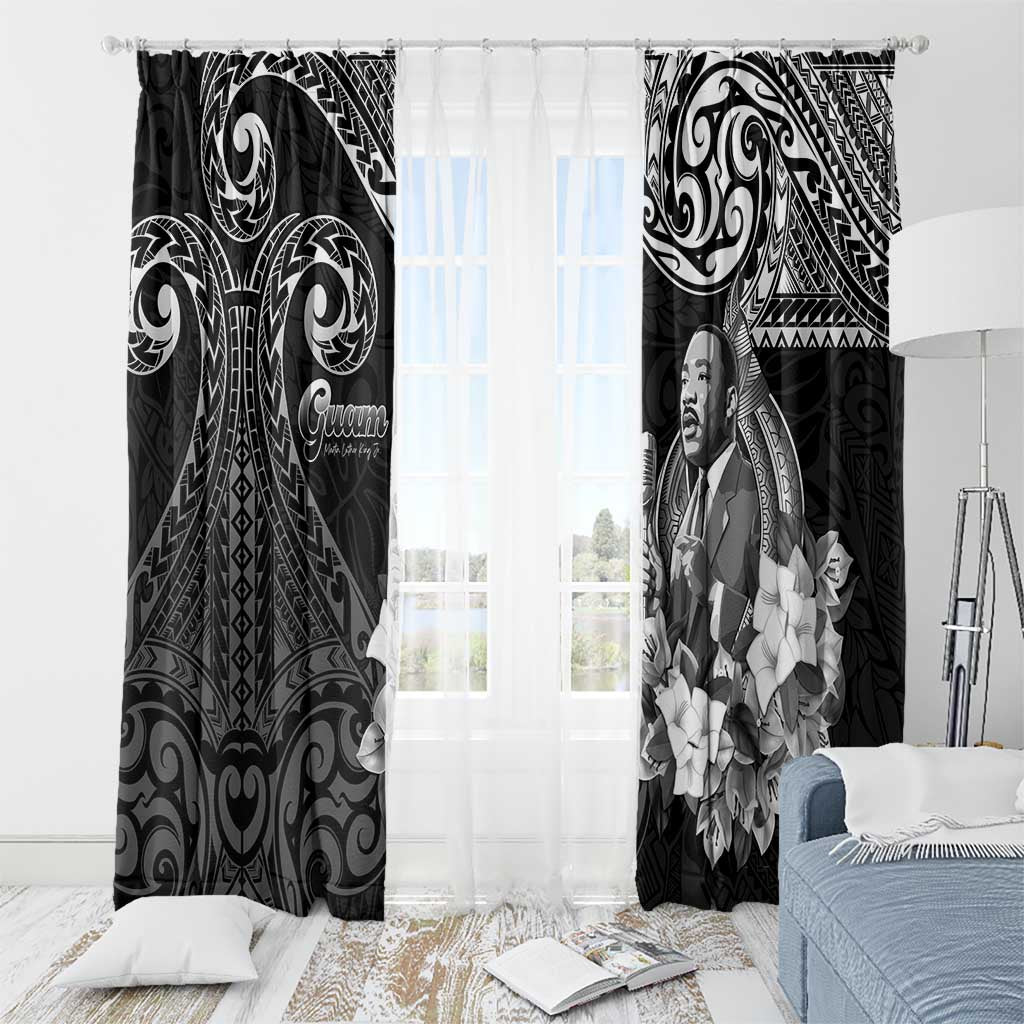 Guam MLK Day Window Curtain The Legacy Of MLK LT05 - Polynesian Pride