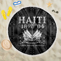 Haiti 1804 Beach Blanket Polynesian Silver Neg Maron LT05 One Size 150cm Silver - Polynesian Pride