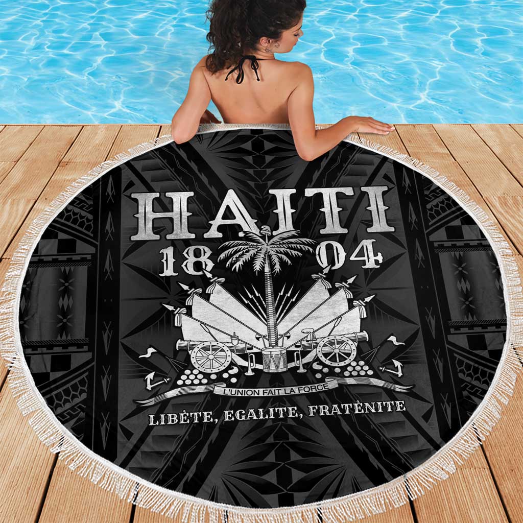 Haiti 1804 Beach Blanket Polynesian Silver Neg Maron LT05 - Polynesian Pride