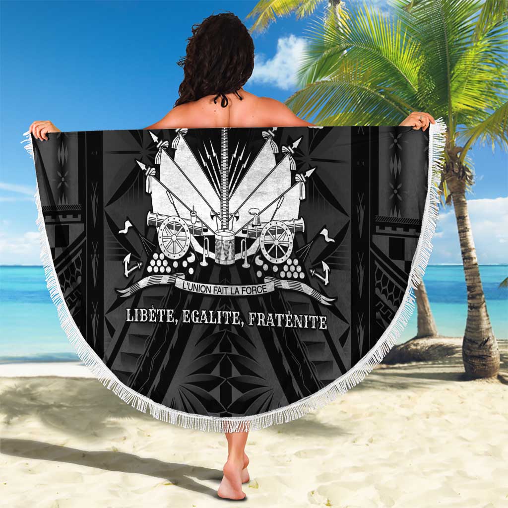 Haiti 1804 Beach Blanket Polynesian Silver Neg Maron LT05 - Polynesian Pride