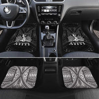 Haiti 1804 Car Mats Polynesian Silver Neg Maron LT05 Set 4pcs Silver - Polynesian Pride