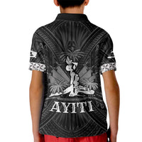 Haiti 1804 Kid Polo Shirt Polynesian Silver Neg Maron