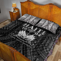 Haiti 1804 Quilt Bed Set Polynesian Silver Neg Maron LT05 - Polynesian Pride