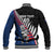 Custom New Zealand Auckland Cricket Baseball Jacket With Maori Pattern