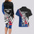 Custom New Zealand Auckland Cricket Couples Matching Long Sleeve Bodycon Dress and Hawaiian Shirt With Maori Pattern