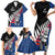 Custom New Zealand Auckland Cricket Family Matching Short Sleeve Bodycon Dress and Hawaiian Shirt With Maori Pattern