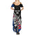 Custom New Zealand Auckland Cricket Family Matching Summer Maxi Dress and Hawaiian Shirt With Maori Pattern