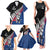 Custom New Zealand Auckland Cricket Family Matching Tank Maxi Dress and Hawaiian Shirt With Maori Pattern