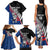 Custom New Zealand Auckland Cricket Family Matching Tank Maxi Dress and Hawaiian Shirt With Maori Pattern