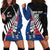 Custom New Zealand Auckland Cricket Hoodie Dress With Maori Pattern