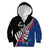 Custom New Zealand Auckland Cricket Kid Hoodie With Maori Pattern