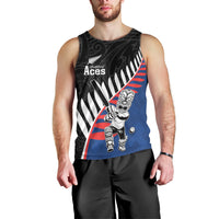 Custom New Zealand Auckland Cricket Men Tank Top With Maori Pattern LT05 - Polynesian Pride