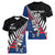 Custom New Zealand Auckland Cricket Women V Neck T Shirt With Maori Pattern