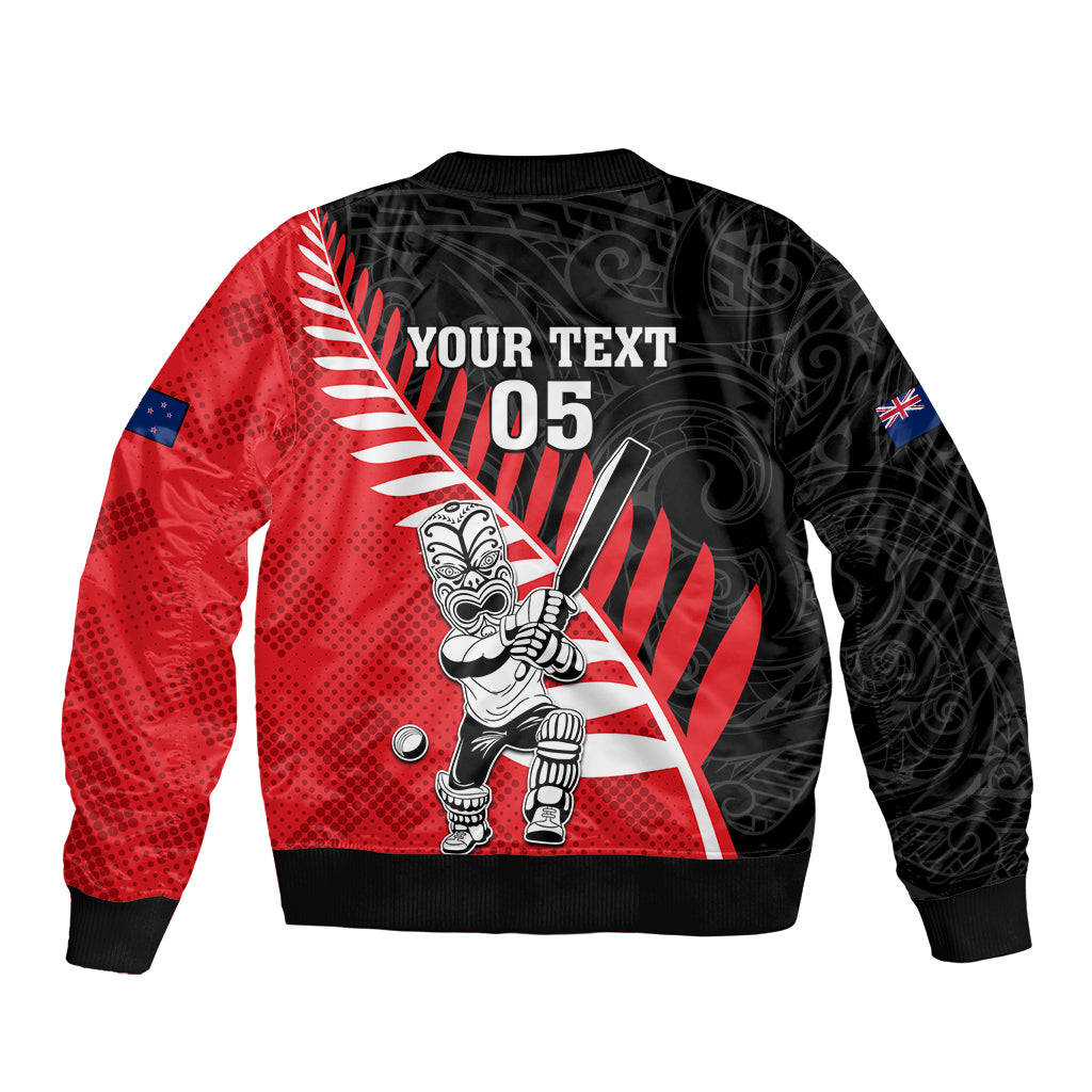 Custom New Zealand Canterbury Cricket Bomber Jacket With Maori Pattern LT05 - Polynesian Pride