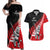 Custom New Zealand Canterbury Cricket Couples Matching Off Shoulder Maxi Dress and Hawaiian Shirt With Maori Pattern