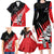 Custom New Zealand Canterbury Cricket Family Matching Long Sleeve Bodycon Dress and Hawaiian Shirt With Maori Pattern