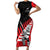 Custom New Zealand Canterbury Cricket Family Matching Short Sleeve Bodycon Dress and Hawaiian Shirt With Maori Pattern