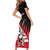 Custom New Zealand Canterbury Cricket Family Matching Short Sleeve Bodycon Dress and Hawaiian Shirt With Maori Pattern