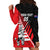 Custom New Zealand Canterbury Cricket Hoodie Dress With Maori Pattern