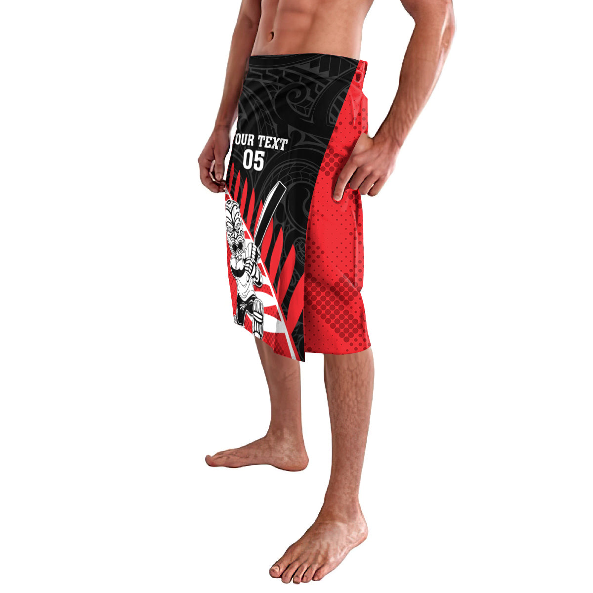 Custom New Zealand Canterbury Cricket Lavalava With Maori Pattern LT05 - Polynesian Pride