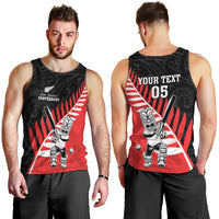 Custom New Zealand Canterbury Cricket Men Tank Top With Maori Pattern LT05 - Polynesian Pride