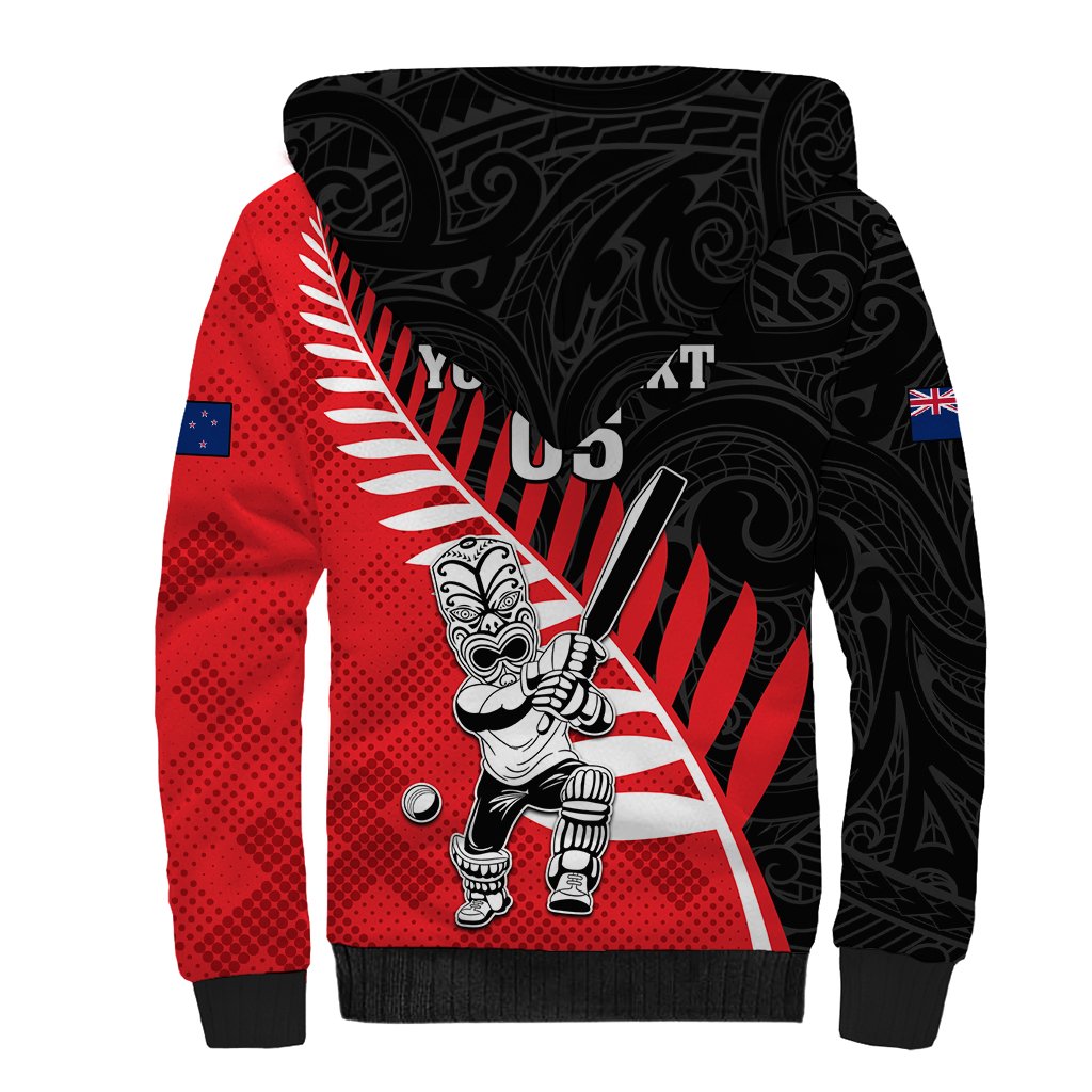 Custom New Zealand Canterbury Cricket Sherpa Hoodie With Maori Pattern LT05 - Polynesian Pride