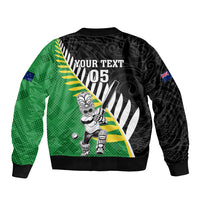 Custom New Zealand Central Districts Cricket Bomber Jacket With Maori Pattern LT05 - Polynesian Pride
