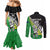 Custom New Zealand Central Districts Cricket Couples Matching Mermaid Dress and Long Sleeve Button Shirt With Maori Pattern