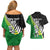 Custom New Zealand Central Districts Cricket Couples Matching Off Shoulder Short Dress and Hawaiian Shirt With Maori Pattern