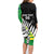 Custom New Zealand Central Districts Cricket Family Matching Long Sleeve Bodycon Dress and Hawaiian Shirt With Maori Pattern