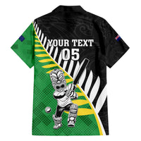 Custom New Zealand Central Districts Cricket Family Matching Off Shoulder Maxi Dress and Hawaiian Shirt With Maori Pattern LT05 - Polynesian Pride