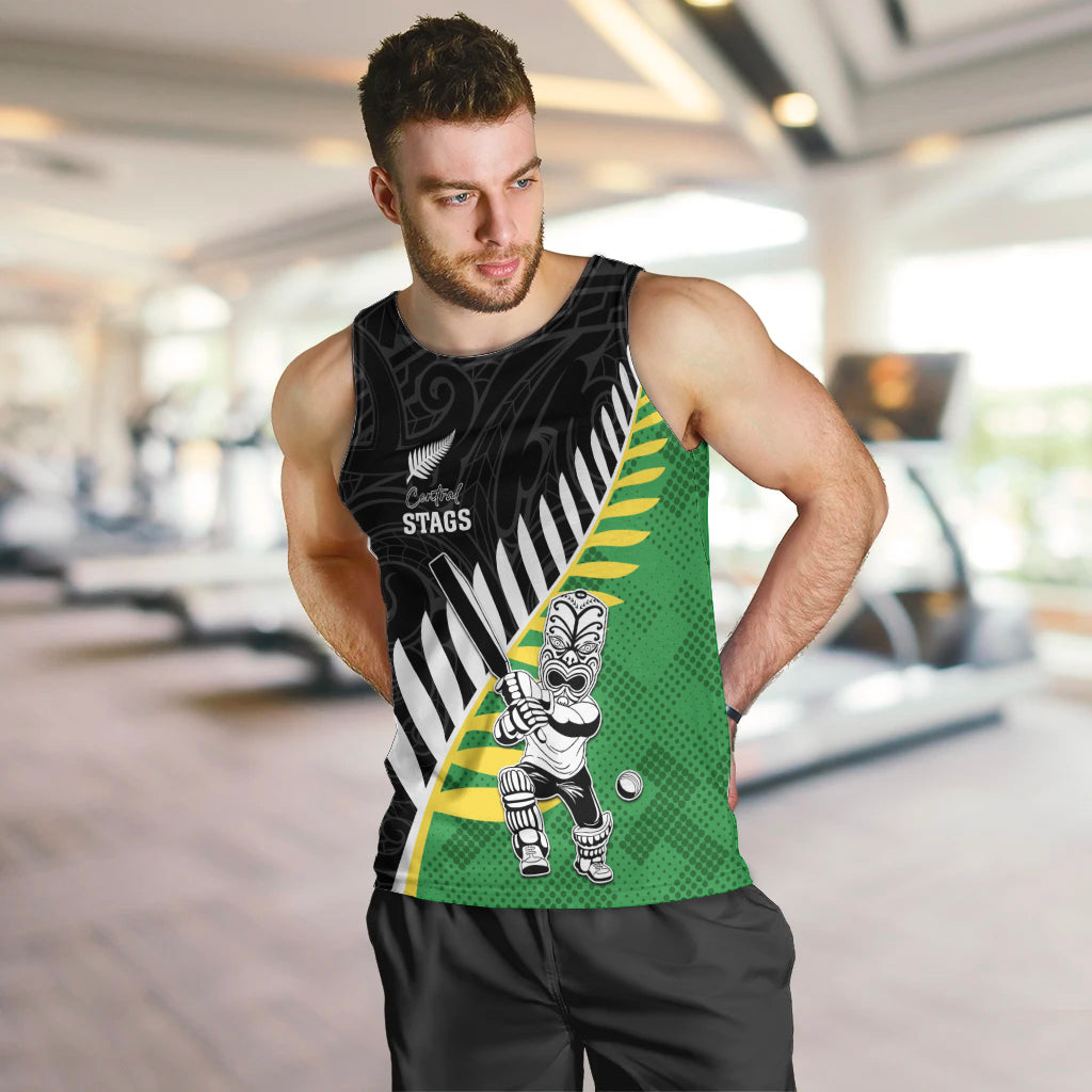 Custom New Zealand Central Districts Cricket Men Tank Top With Maori Pattern