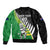 Custom New Zealand Central Districts Cricket Sleeve Zip Bomber Jacket With Maori Pattern